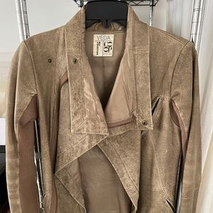 Veda Leather Biker Jacket